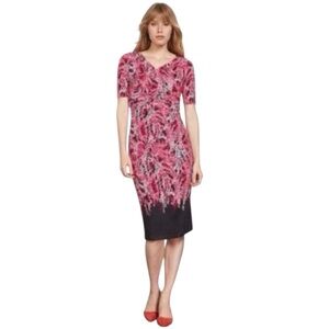 Women’s Boden Rita Midi Spring Dress in Wisteria Floral Print US Size 6